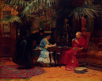 El pintor académico Chu Jehan Georges Vibert Pinturas al óleo